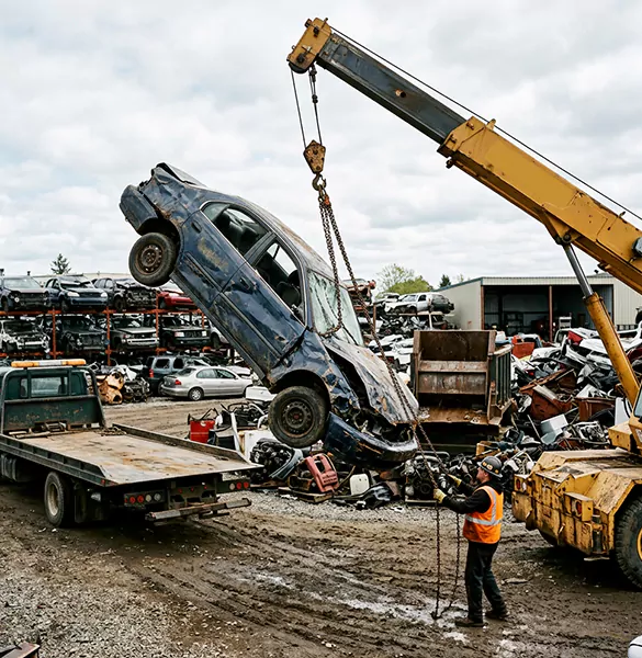 Trusted salvage car removal service in Buffalo, NY