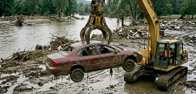 Flood-Damaged Junk Car Disposal in Buffalo
