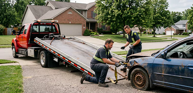 Wrecked Car Towing in Buffalo