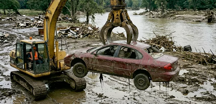 Flood Damaged Junk Car Pick Up for Cash in Buffalo 